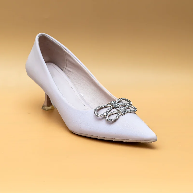 Infinity Bow Pumps - Beige---Charming Bow Pumps for a Cute and Stylish Look