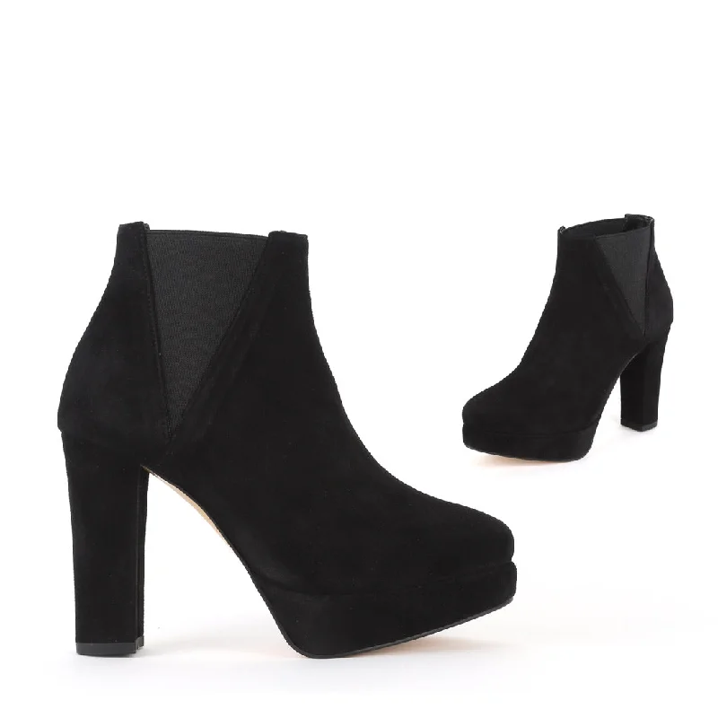 Affordable Suede Ankle Pumps for All-Day Wear--INGA - suede leather