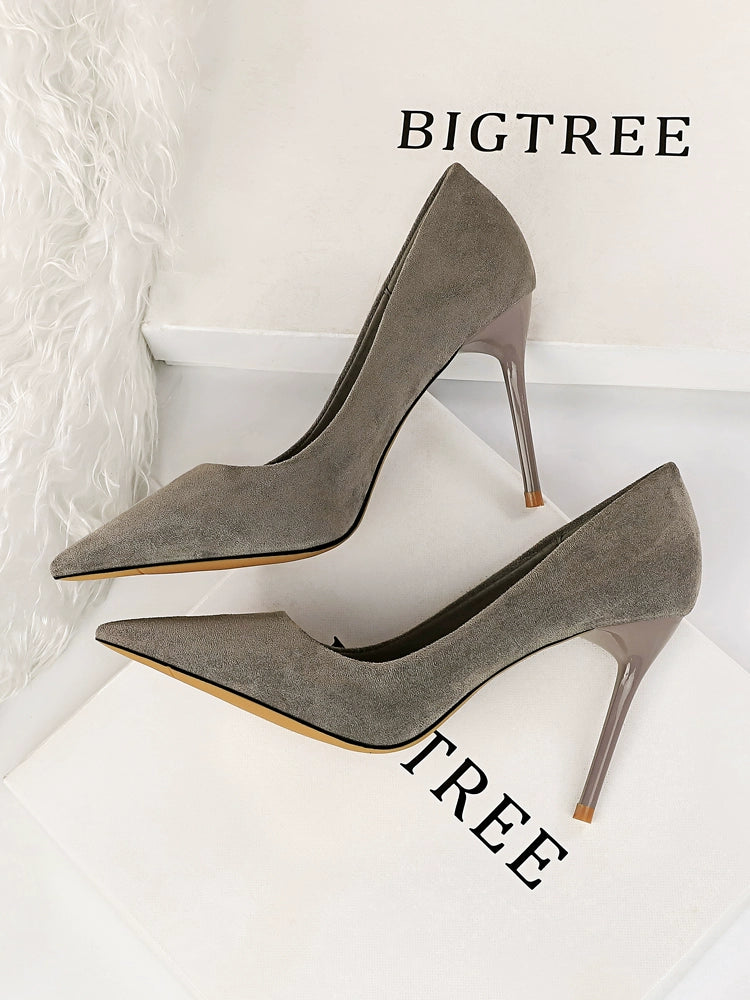 Stiletto Heel Pumps with Perfect Fit--Internet Celebrity Maiden Pointed Toe Large-Size High Heels-Fashionable & Classic