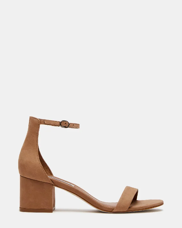 Versatile Heeled Sandals for Any Occasion---IRENEE TAN NUBUCK