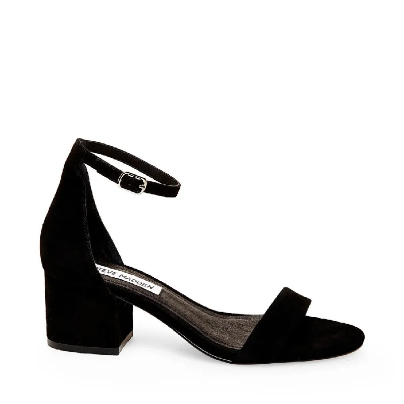 Affordable Suede Ankle Pumps for All-Day Wear--IRENE-M BLACK SUEDE