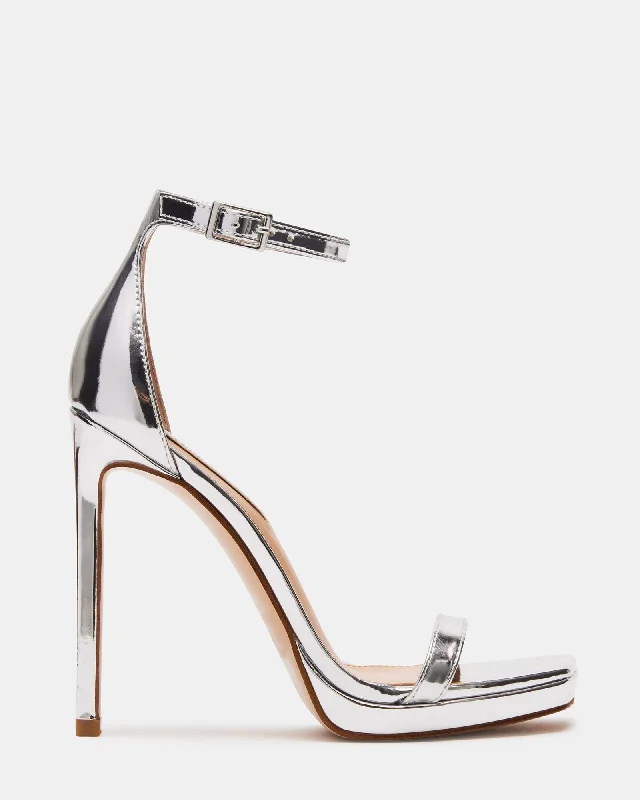 Versatile Heeled Sandals for Any Occasion---IRIDESSA SILVER