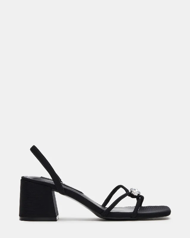 Versatile Heeled Sandals for Any Occasion---ANYA BLACK