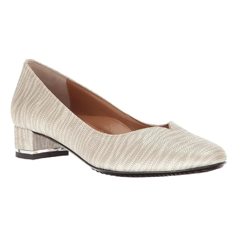 Versatile Heeled Sandals for Any Occasion---J. Renee Bambalina Dove Gray Pump (Women's)