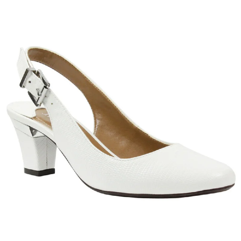 Versatile Heeled Sandals for Any Occasion---J. Renee Malree White Heel (Women's)