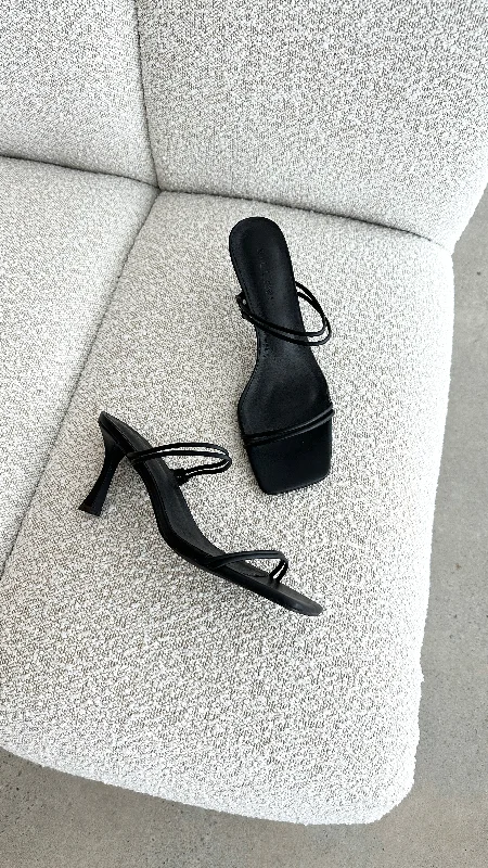 Stiletto Heel Pumps with Perfect Fit--Jamaya Heel - Black-Fashionable & Classic