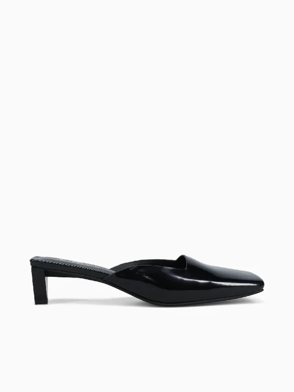 Isosceles Black Box Leather---Comfortable Leather Pumps for Office and Everyday Wear