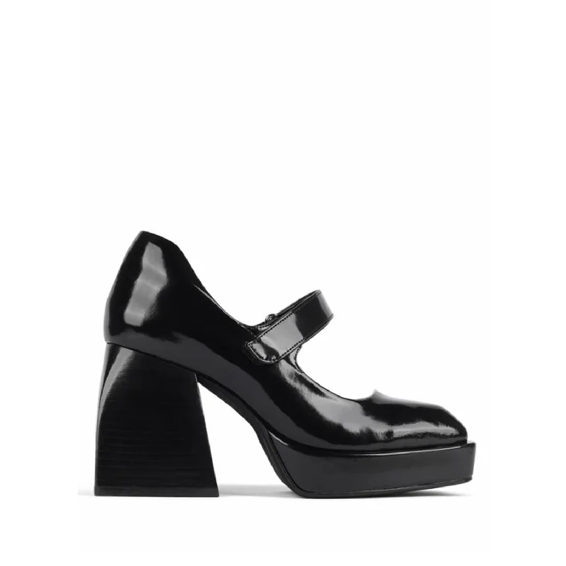 Jeffrey Campbell  Women's Reine Black M---Fashionable Kitten Heels for Date Night