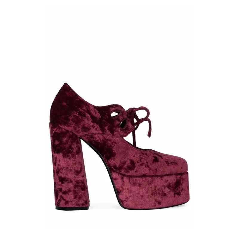 Jeffrey Campbell  Women's Yara Red M---Fashionable Kitten Heels for Date Night