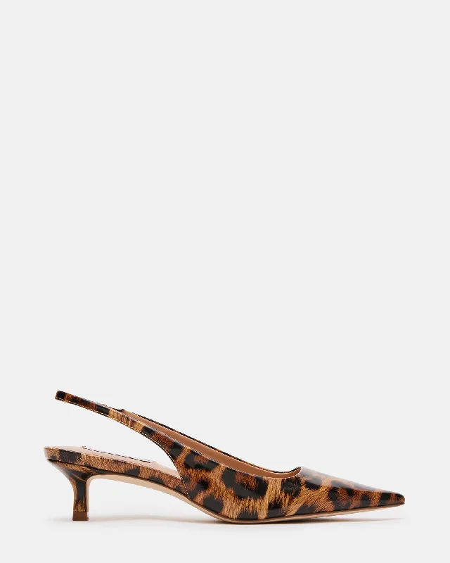 Versatile Heeled Sandals for Any Occasion---KARI LEOPARD PATENT