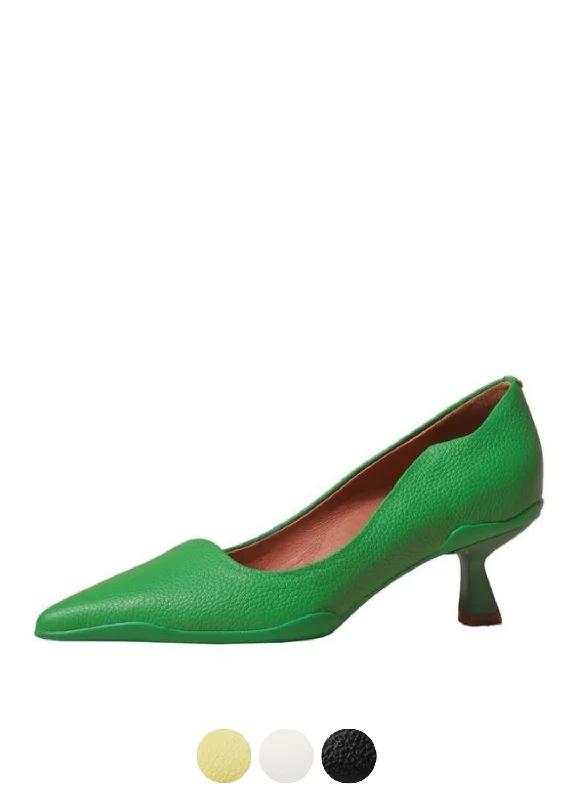 Karin Women's High Quality Leather Pump Shoes---Comfortable Leather Pumps for Office and Everyday Wear