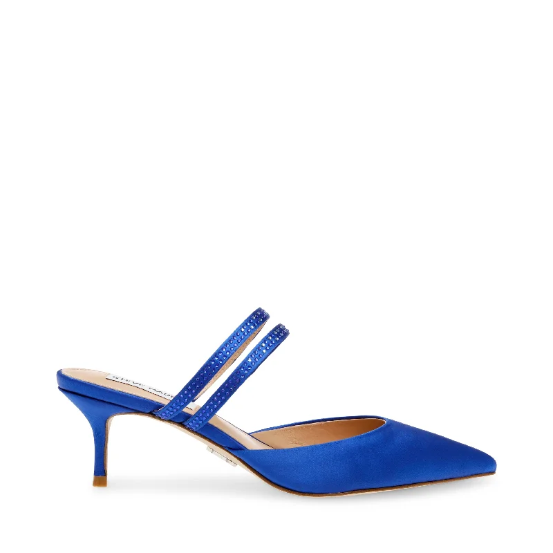 KARLIE BLUE SATINAffordable Satin Heels with a Luxe Touch