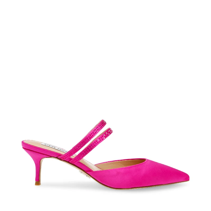 KARLIE FUCHSIA SATINAffordable Satin Heels with a Luxe Touch