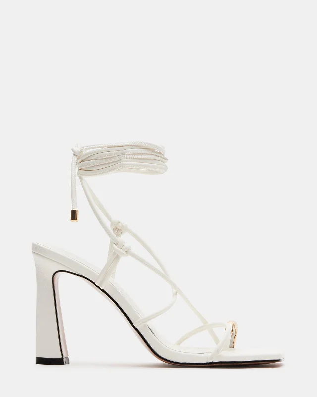 Versatile Heeled Sandals for Any Occasion---KARMA WHITE