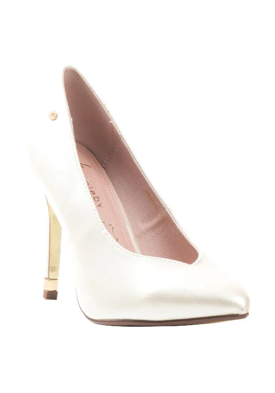 Sleek and Shiny Patent Pump Heels for a Polished Look--Kate Appleby Monmore Faux Patent High Heel, Pearl