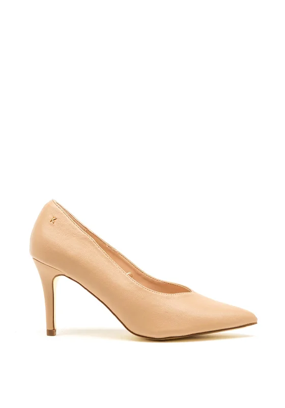 Stiletto Heel Pumps with Perfect Fit--Kate Appleby Morpeth Pointed Toe Court Shoes, Nude-Fashionable & Classic