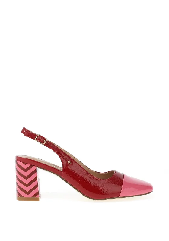 Sleek and Shiny Patent Pump Heels for a Polished Look--Kate Appleby Ystrad Patent Heeled Shoe, Raspberry Zig