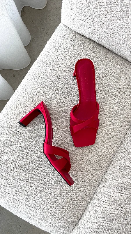 Kelsie Heels - Saffron SatinAffordable Satin Heels with a Luxe Touch