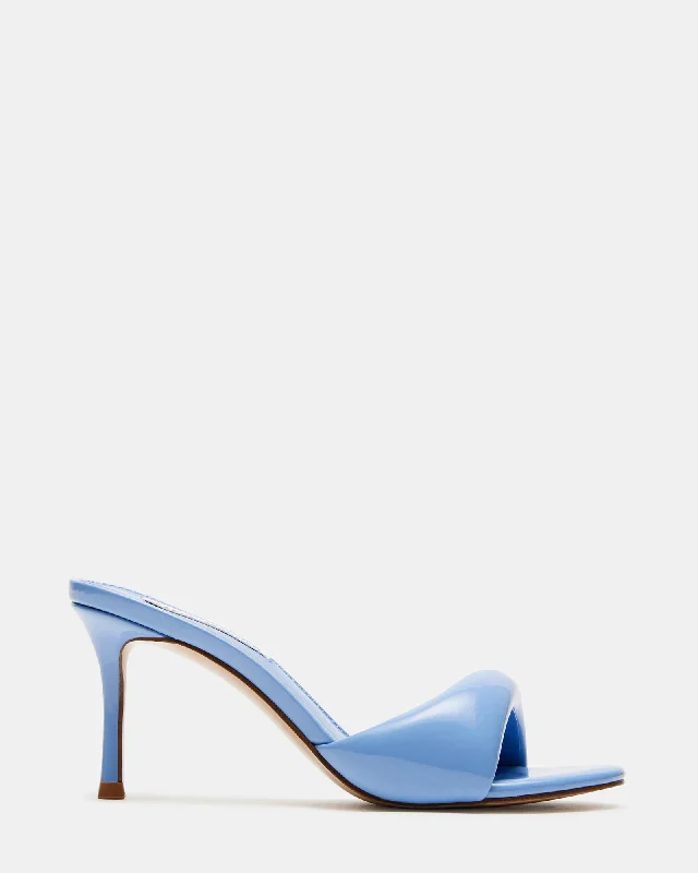 Versatile Heeled Sandals for Any Occasion---KIERAN BABY BLUE PATENT