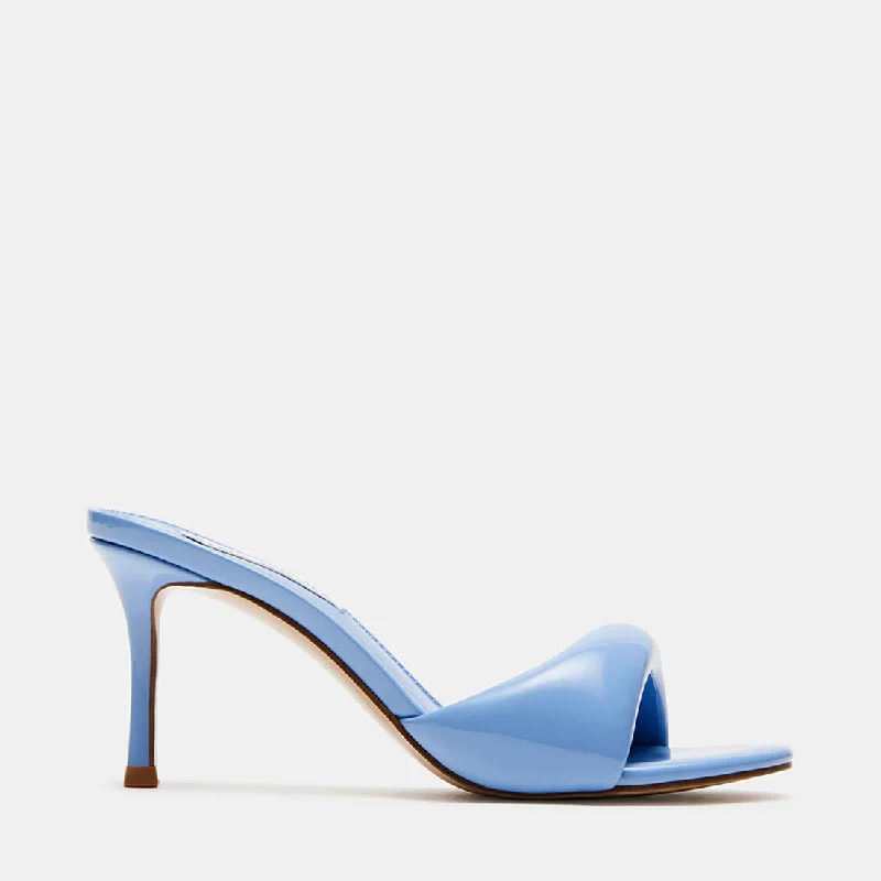 Versatile Heeled Sandals for Any Occasion---KIERAN BLUE PATENT