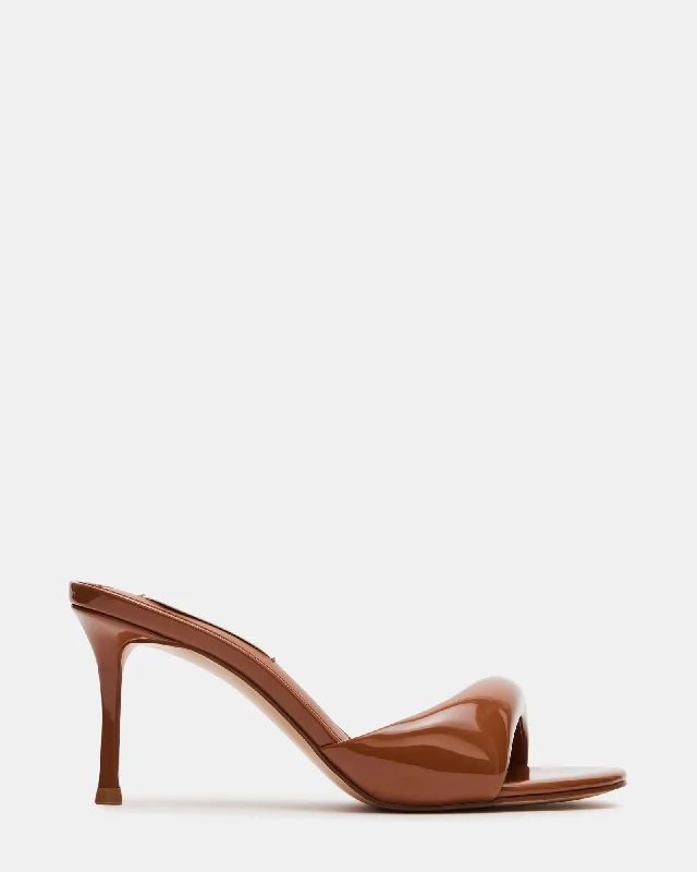 Versatile Heeled Sandals for Any Occasion---KIERAN CAMEL PATENT