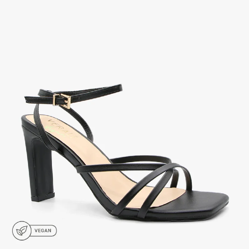 Versatile Heeled Sandals for Any Occasion---KIPP BLACK