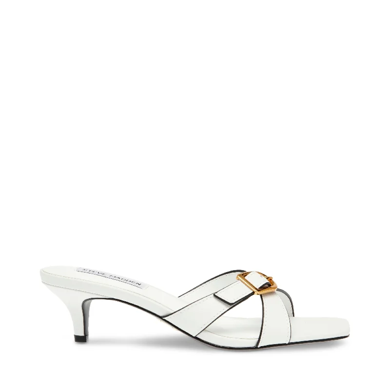 KRUZE WHITE---Fashionable Kitten Heels for Date Night