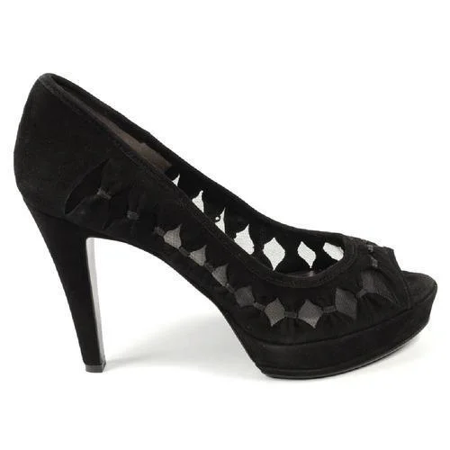 Stylish Open Toe Heels for Summer--Black 9.5 US - 41 EUR Nine West Womens Pump Open Toe NWLEEWAY BLACK