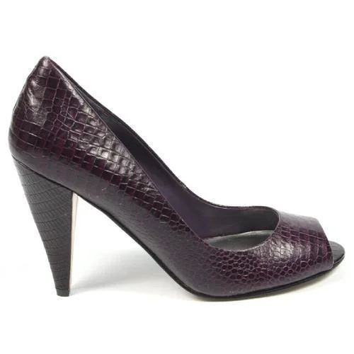 Stylish Open Toe Heels for Summer--Purple 6 US - 36.5 EUR Nine West Womens Pump Open Toe NWHEALTH DARK PURPL