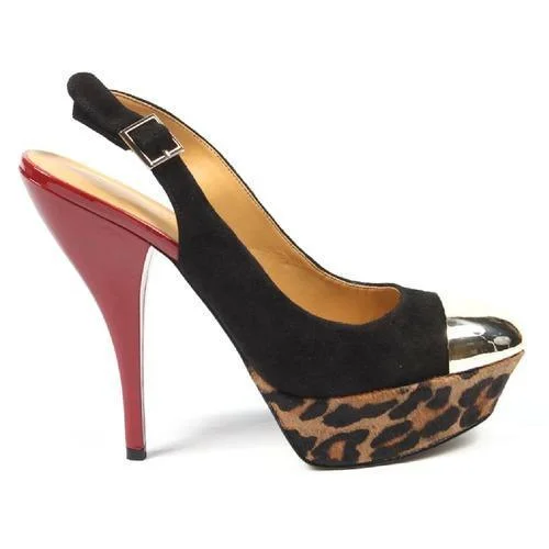 Multicolor 5.5 US - 36 EUR Nine West Womens Slingback Pump NWCHICHI BLACK2---Fashionable Kitten Heels for Date Night