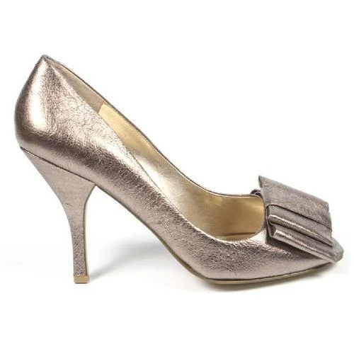 Stylish Open Toe Heels for Summer--Silver 6 US - 36.5 EUR Nine West Womens Pump Open Toe NWSARNO DARK SILVR