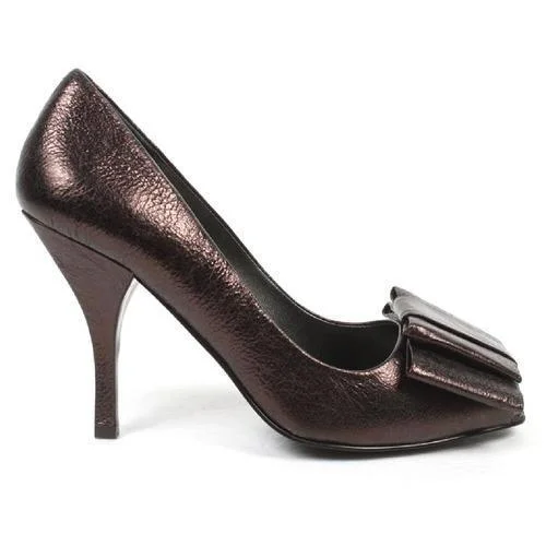 Stylish Open Toe Heels for Summer--Bronze 5.5 US - 36 EUR Nine West Womens Pump Open Toe NWSARNO BRONZE