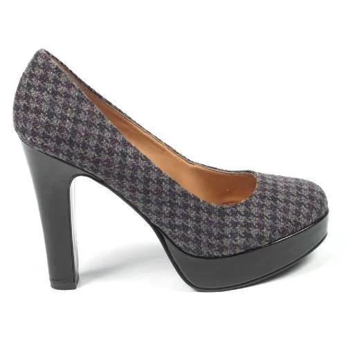 Multicolor 5.5 US - 36 EUR Nine West Womens Pump NWAMPLE DK GREY MU---Fashionable Kitten Heels for Date Night