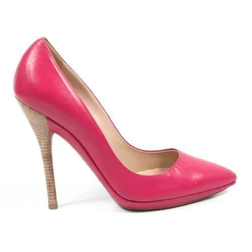 Pink 38.5 EUR - 8.5 US Sebastian Milano ladies pump S4233 NAPPA PALIT 625 MAGENTA---Fashionable Kitten Heels for Date Night