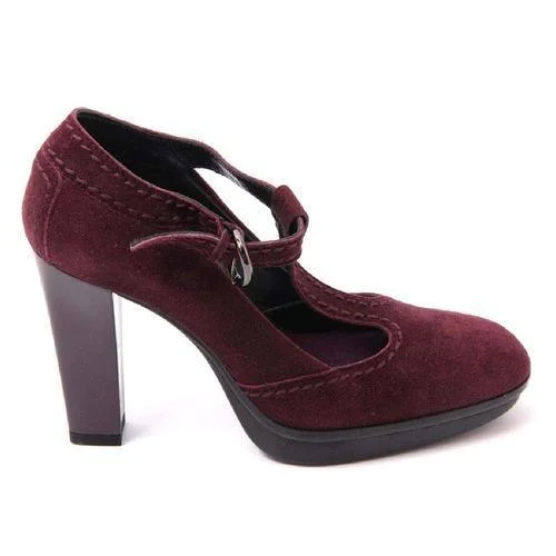 Bordeaux 36 EUR - 6 US (241mm) Tods ladies pump XXW0LG08860HR0L800---Fashionable Kitten Heels for Date Night