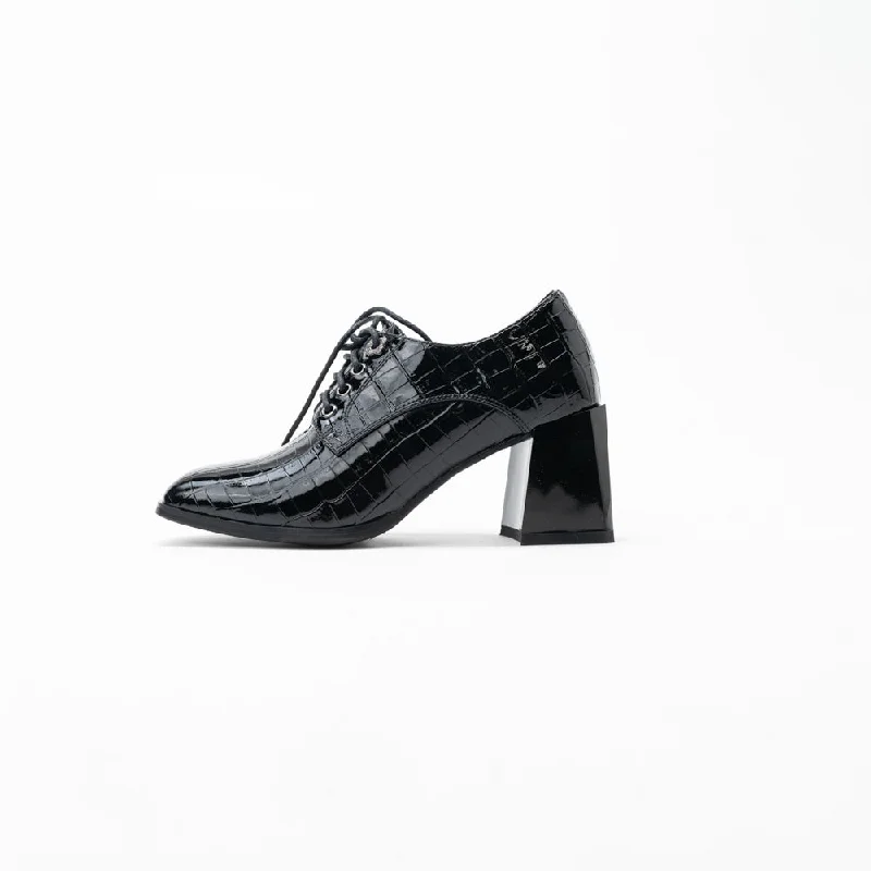 Stiletto Heel Pumps with Perfect Fit--La Her Fa2 Ladies Shoe Black-Fashionable & Classic