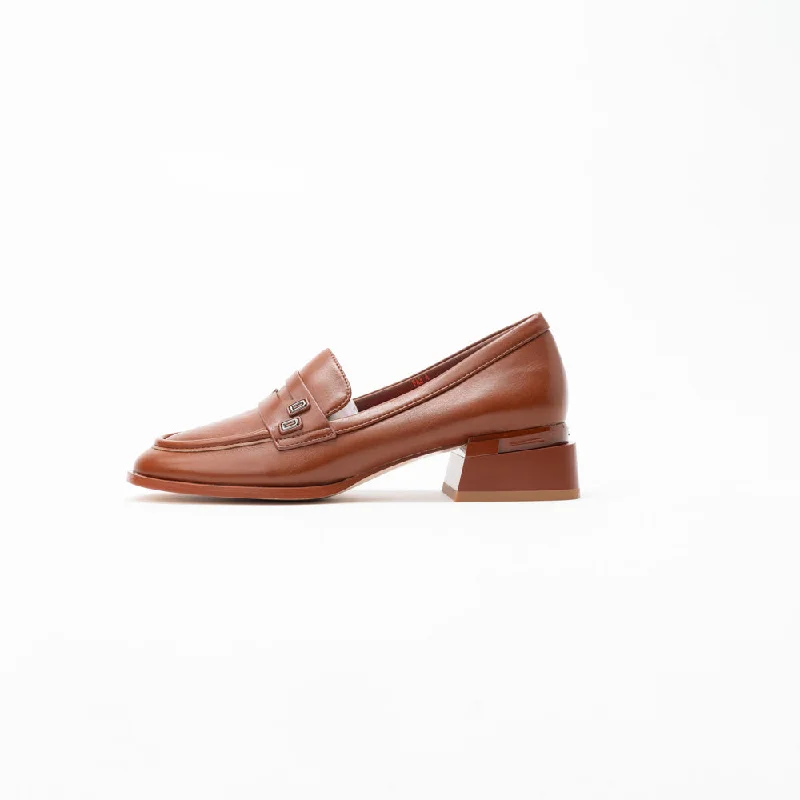 Stiletto Heel Pumps with Perfect Fit--La Her Fa3 Ladies Shoe Brown-Fashionable & Classic