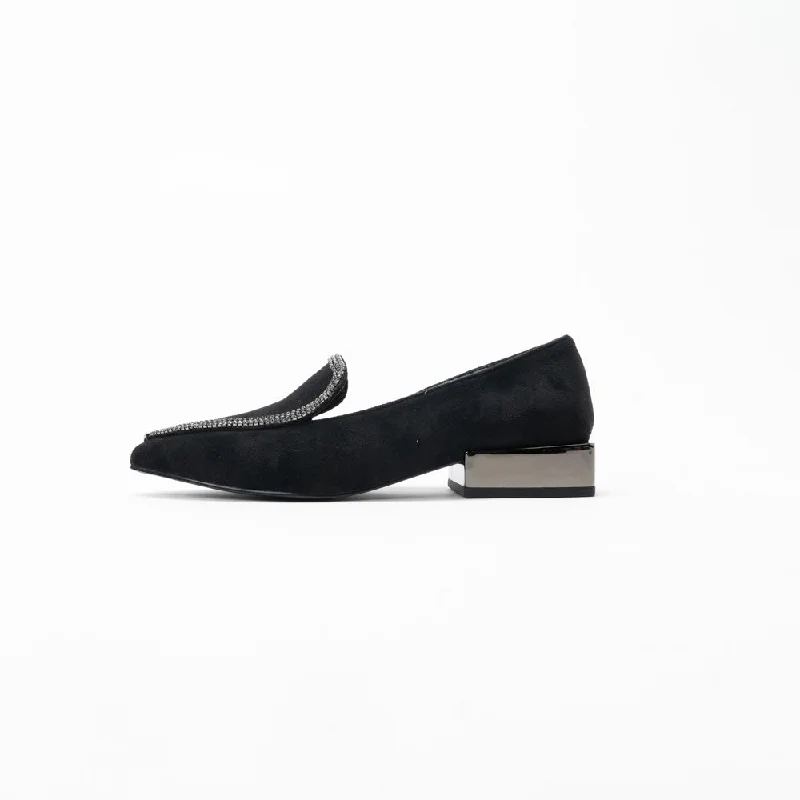 Stiletto Heel Pumps with Perfect Fit--La Her Fa5 Ladies Shoe Black-Fashionable & Classic