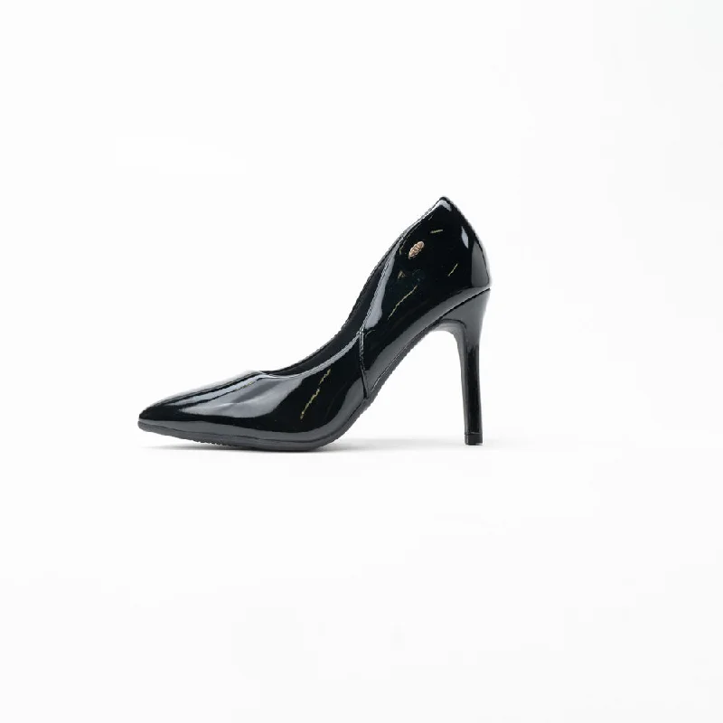 Stiletto Heel Pumps with Perfect Fit--La Her Nn01 Ladies Comfort Shoe Black-Fashionable & Classic