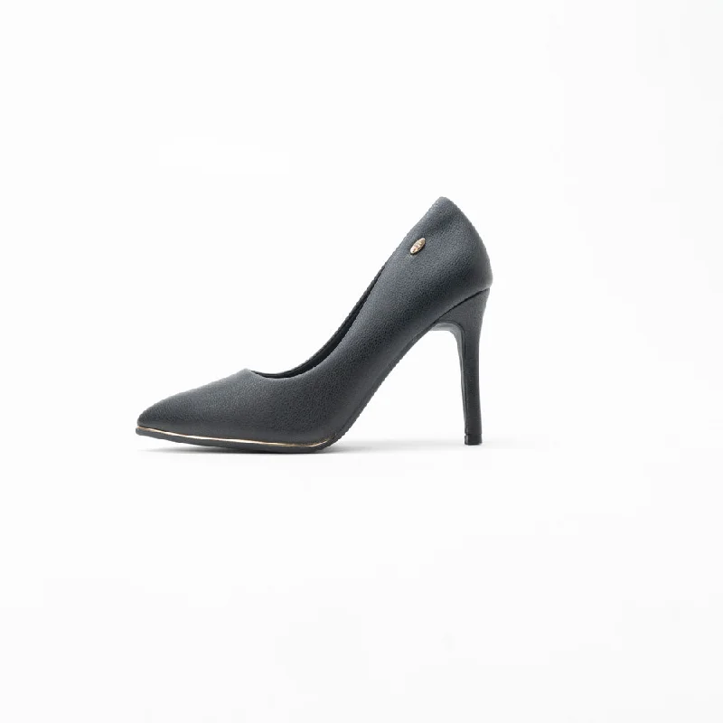 Stiletto Heel Pumps with Perfect Fit--La Her Nn04 Ladies Comfort Shoe Black-Fashionable & Classic