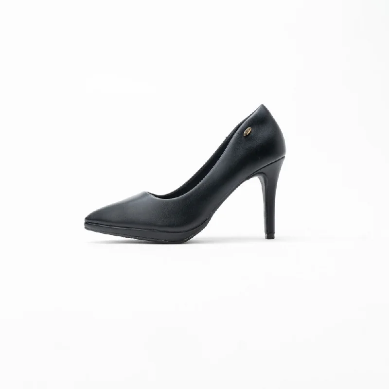 Stiletto Heel Pumps with Perfect Fit--La Her Nn05 Ladies Comfort Shoe Black-Fashionable & Classic