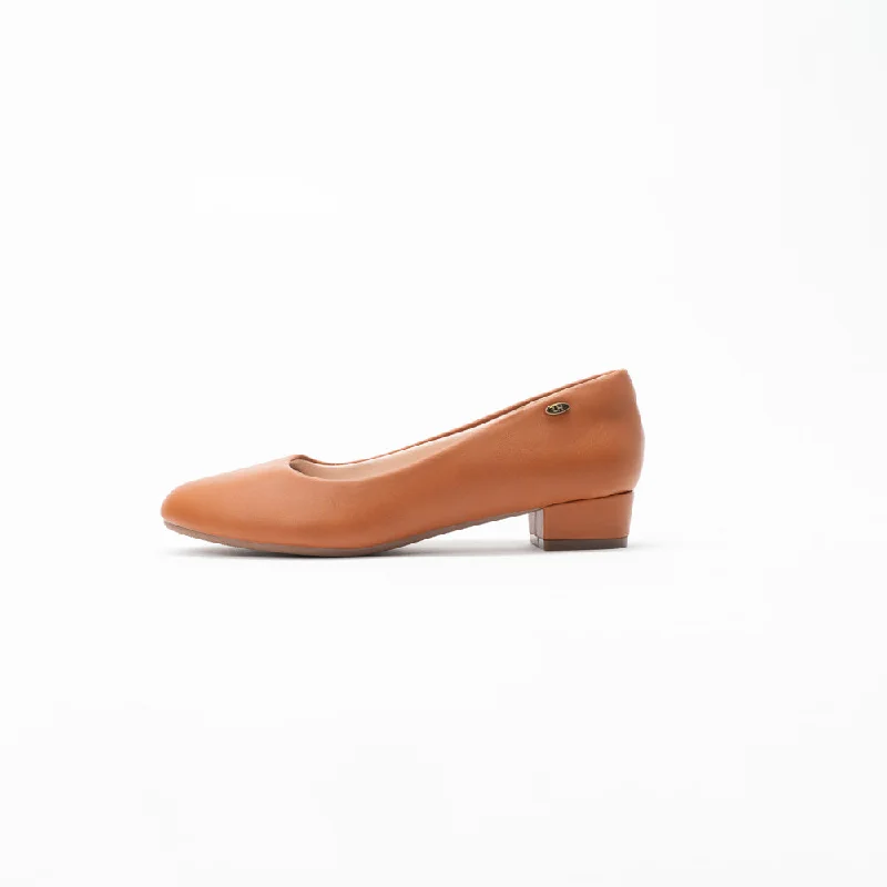 Stiletto Heel Pumps with Perfect Fit--La Her Nn06 Ladies Comfort Shoe Camel-Fashionable & Classic