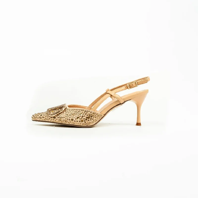 La Her Qxg-01 Ladies Evening Shoe Gold---Elegant Evening Heels for Weddings and Parties