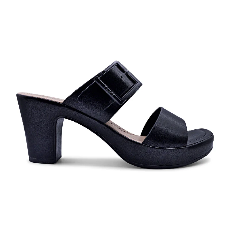 Versatile Heeled Sandals for Any Occasion---Ladies' Comfit CLAREY Slip-On Block Heel