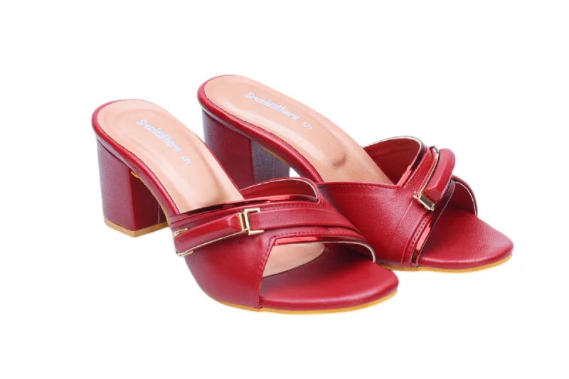 Versatile Heeled Sandals for Any Occasion---Ladies Heel Chappal 410102