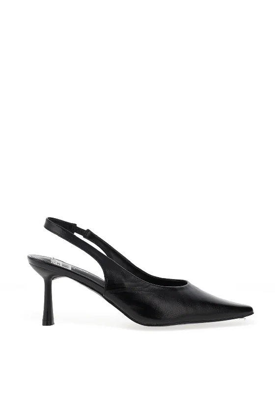 Stiletto Heel Pumps with Perfect Fit--Zen Collection Pointed Toe Heels, Black-Fashionable & Classic