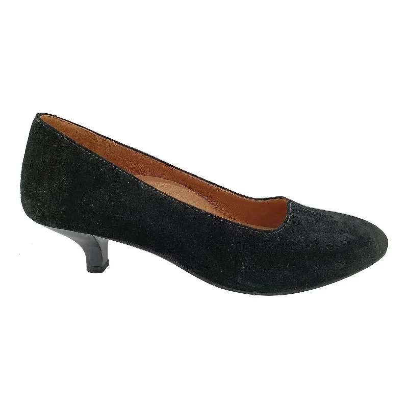 Affordable Suede Ankle Pumps for All-Day Wear--LAmour Des Pieds Women's Kavan Black Suede