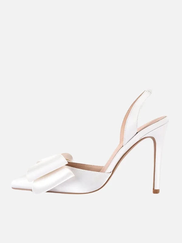 Stiletto Heel Pumps with Perfect Fit--Lee - White-Fashionable & Classic