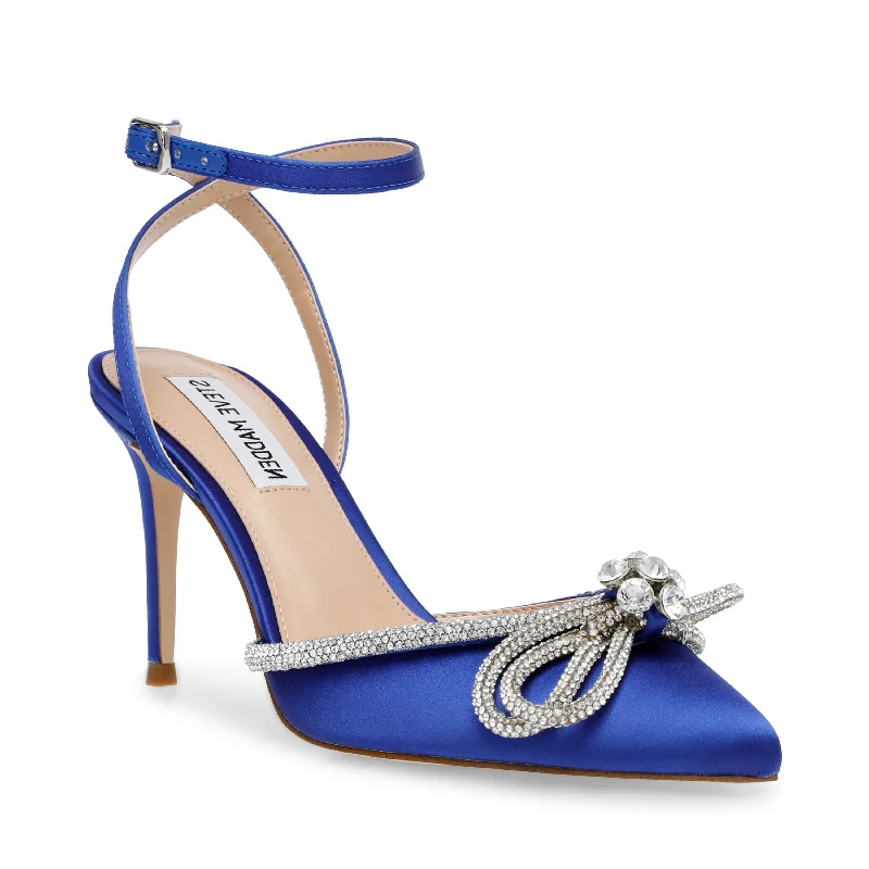 LEIA BLUE SATINAffordable Satin Heels with a Luxe Touch