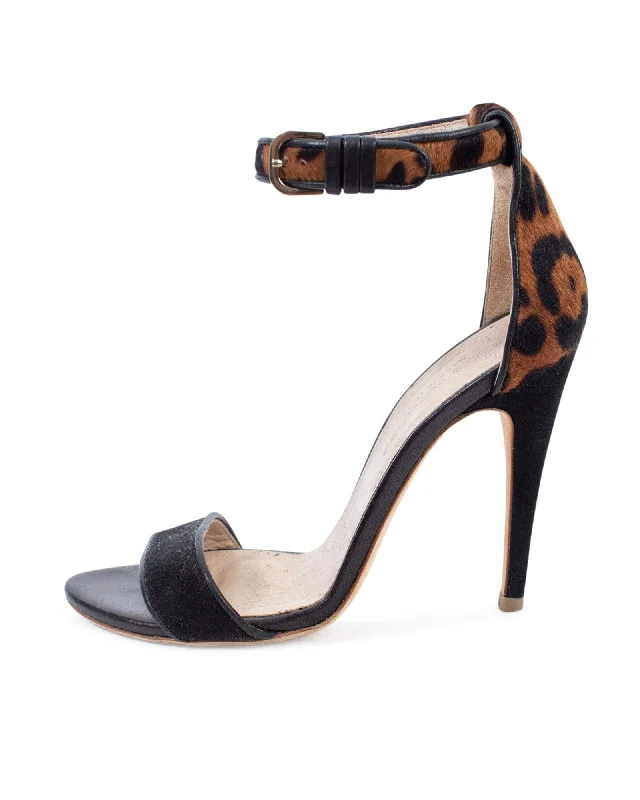 Stiletto Heel Pumps with Perfect Fit--Leopard Print Heel-Fashionable & Classic